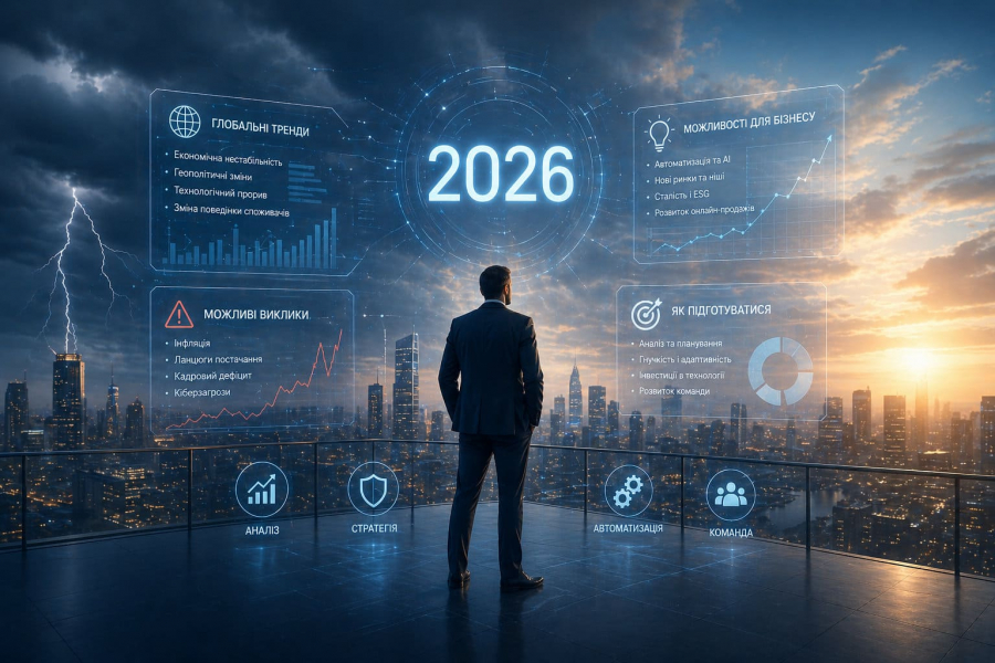 Що чекає бізнес у 2026 році: прогнози, криза та як підготуватися